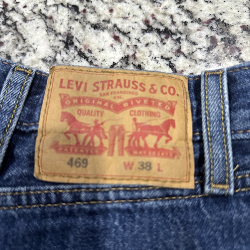Levis 469 Denim Shorts Mens Size 38 Blue - Picture 3 of 8